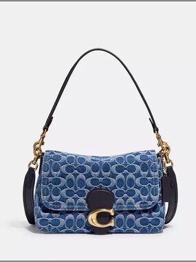 Coach Soft Tabby Shoulder Bag In Signature Denim